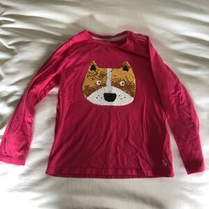 Joules Sequin Cat Dog Top